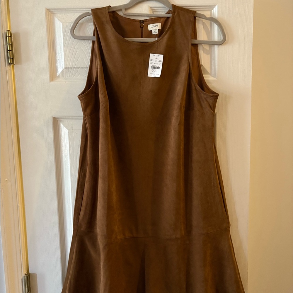 NWT's faux sueded drop waste J Crew Dress - Picture 4 of 4